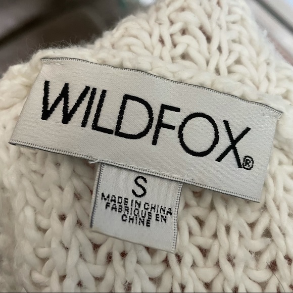 Wildfox Palmetto Distressed Reversible V Neck Sweater - Picture 7 of 9